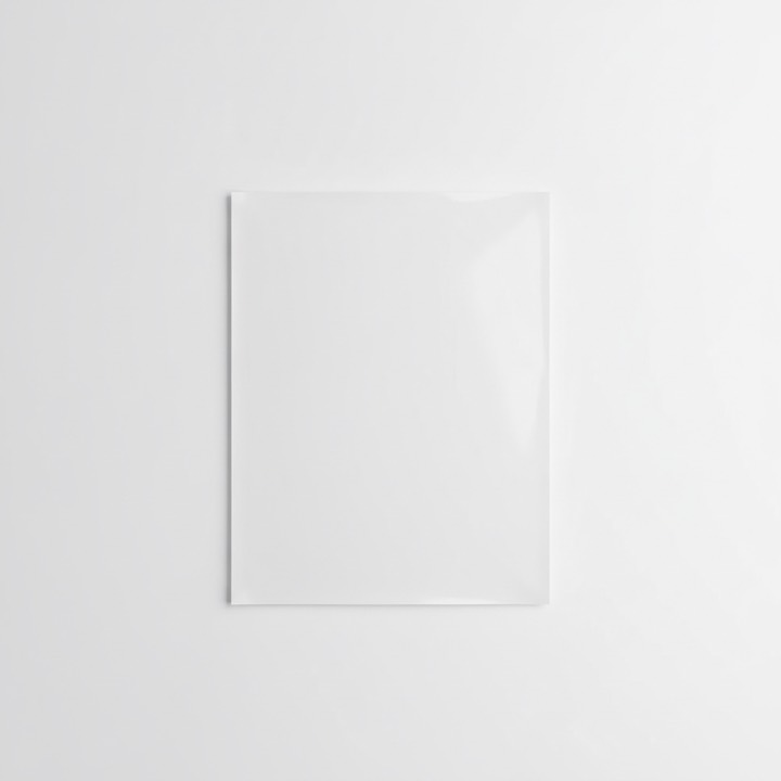Blank laminated menu card