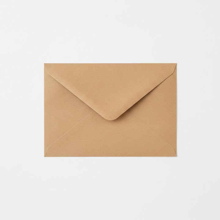 Plain kraft mailer envelope